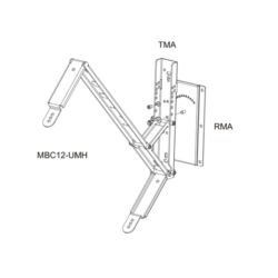 Dynacord MB C12 UMH uchwyt głośnikowy do C12.2
